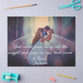 新郎新婦ティッシュペーパー 薄葉紙 (クラフト)