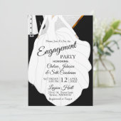 新郎新婦テーマ-婚約 招待状 (スタンド正面)