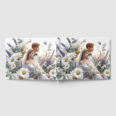 新郎新婦デイジーラベンダー ゲストブック (全面)