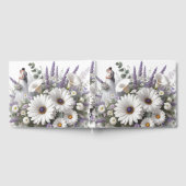 新郎新婦デイジーラベンダー ゲストブック (全面)