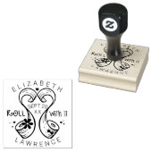 新郎新婦トイレ転が紙日付の保存 ラバースタンプ (押印)