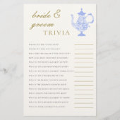 新郎新婦トリビアブライダルティー中国レースエレガント チラシ (正面)