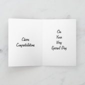 新郎新婦トースト カード (内部)