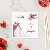 新郎新婦ナプキンス スタンダードカクテルナプキン (インサイチュ)