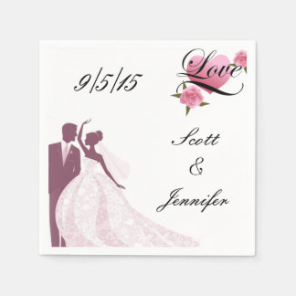 新郎新婦ナプキンス スタンダードカクテルナプキン