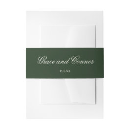 新郎新婦ネームクラシック結婚式招待状 招待状ベリーバンド