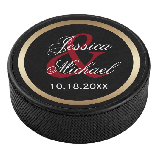 新郎新婦パーソナライズされた形見 アイスホッケーパック (3/4)