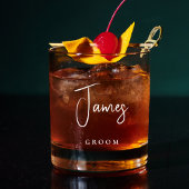 新郎新婦パーソナライズされた結婚の ウイスキーグラス