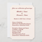 新郎新婦パーソナライズされた結婚式招待状カード 招待状 (正面)