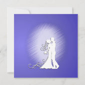 新郎新婦パープルロータス結婚ズ 招待状 (裏面)