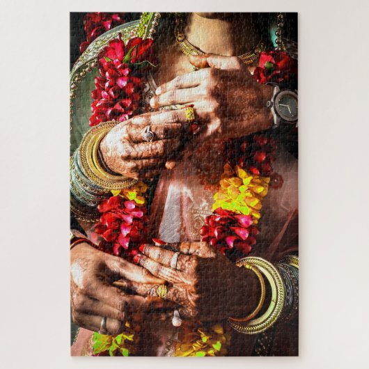 新郎新婦ヒンドゥー結婚ズのジグソーパズル1014 pc. ジグソーパズル (縦)