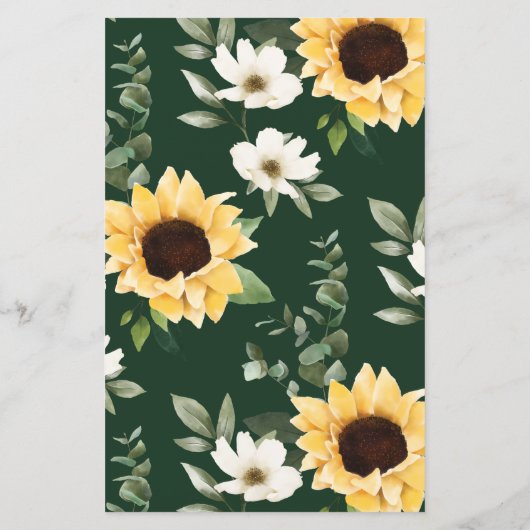 新郎新婦ビンゴヒマワリブライダルシャワーゲーム (裏面)