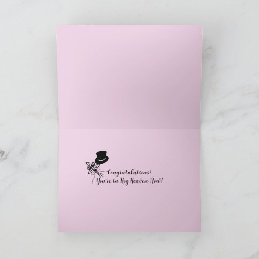 新郎新婦ピグ結婚おめでとうカード サンキューカード (内部)