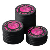 新郎新婦ピンクエレガントハート ポーカーチップ (コレクション)