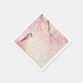 新郎新婦ピンクテーマ結婚ズ スタンダードカクテルナプキン (角)