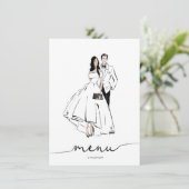 新郎新婦ファッションイラストレーション メニュー (スタンド正面)