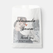 新郎新婦フォトサンキューウェディングパーティー フェイバーバッグ (正面)