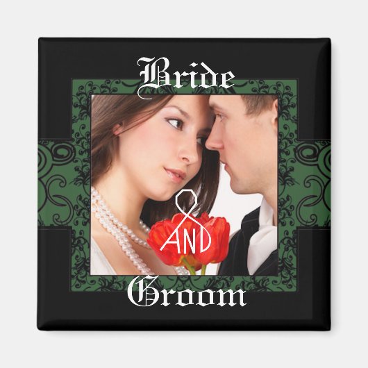 新郎新婦フォトマグネット マグネット (正面)