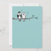 新郎新婦フローズ結婚式招待状 招待状 (裏面)