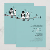 新郎新婦フローズ結婚式招待状 招待状 (正面/裏面)