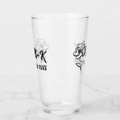 新郎新婦フローラエッチンググラス結婚グラス タンブラーグラス (左)