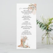 新郎新婦フローラブーツカウボーイウェスタン メニュー (スタンド正面)