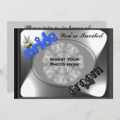 新郎新婦ブライダルウェディングシャワー招待状 招待状 (正面/裏面)