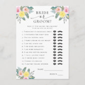 新郎新婦ブライトカクテルブライダルゲーム エンクロージャーカード (正面)