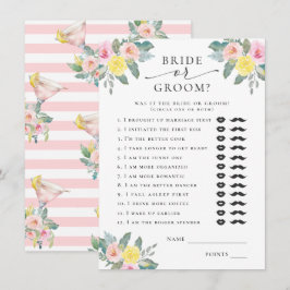 新郎新婦ブライトカクテルブライダルゲーム エンクロージャーカード