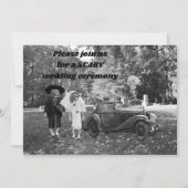 新郎新婦ホラー結婚式招待状 招待状 (正面)