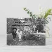 新郎新婦ホラー結婚式招待状 招待状 (スタンド正面)