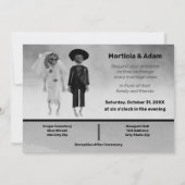 新郎新婦ホラー結婚式招待状 招待状 (裏面)