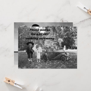 新郎新婦ホラー結婚式招待状 招待状