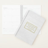 新郎新婦ホワイト素朴ウェディングプランナー プランナー手帳 (ディスプレー)
