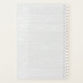 新郎新婦ホワイト素朴ウェディングプランナー プランナー手帳 (裏面)