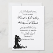 新郎新婦ホワイト 招待状 (正面)