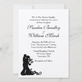 新郎新婦ホワイト 招待状