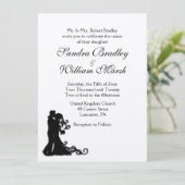 新郎新婦ホワイト 招待状 (スタンド正面)