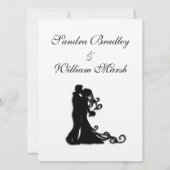 新郎新婦ホワイト 招待状 (裏面)