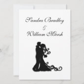 新郎新婦ホワイト 招待状 (裏面)