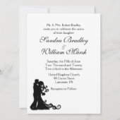 新郎新婦ホワイト 招待状 (正面)