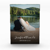 新郎新婦モダンエレガントカップル フォトブロック (正面)