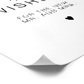 新郎新婦モダンポストのためのケネディアドバイス ポスター (角)