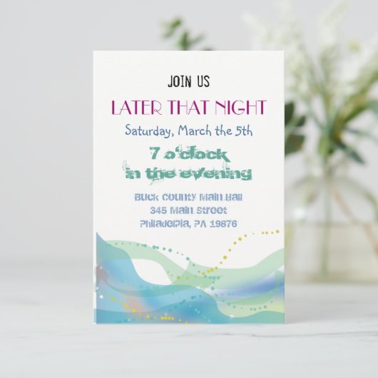 新郎新婦ユダヤ人結婚式招待状パーティーカード 招待状 (スタンド正面)