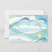 新郎新婦ユダヤ人結婚式招待状パーティーカード 招待状 (裏面)