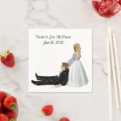 新郎新婦ユーモア スタンダードカクテルナプキン (インサイチュ)