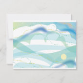 新郎新婦ラブ結婚式招待状返信カード 招待状 (裏面)