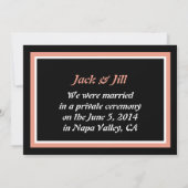 新郎新婦リモ駆け落ち告知 案内状 (裏面)