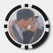 新郎新婦写真テンプレート ポーカーチップ (正面)