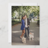 新郎新婦婚約パーティ 招待状 (裏面)